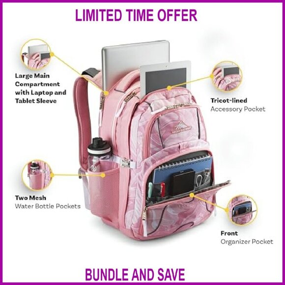 Large Laptop Backpack with Airflow Padding, 17-Inch Sleeve, Multiple Pockets main image 7